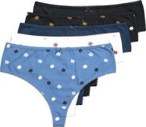 Ulla Popken Slip Strings 5er-Pack Millefleur/einfarbig