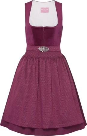 Krüger Madl Dirndl Midi Samtdirndl