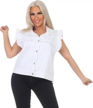 Aurela Damenmode Jeansweste Damen Weste Jeanslook