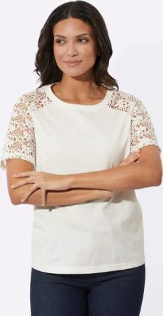 Sieh an! T-Shirt Spitzenshirt