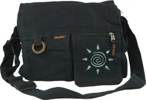 Guru-Shop Schultertasche Schultertasche, Hippie Tasche Sonne