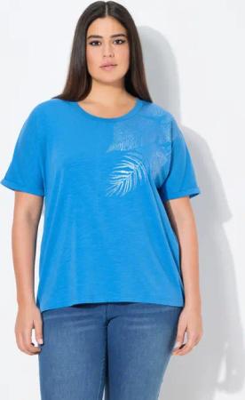 Ulla Popken T-Shirt T-Shirt Blätter Oversized