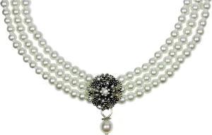 LUISIA® Kette mit Anhänger Perlencollier 'Nyala'