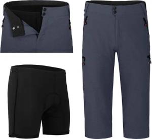 Fahrradhose PORVOO Capri (mit gepolsterter Innenhose)