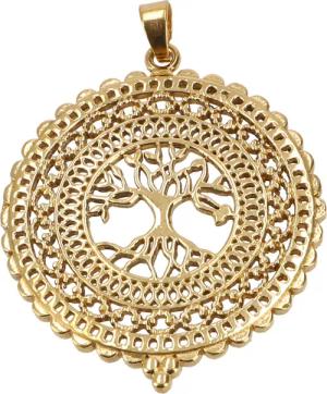 Guru-Shop Kettenanhänger Amulett mit Tree of