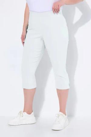 Ulla Popken Funktionshose Bengalin-Capri hochelastisch knitterarm