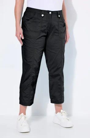 Ulla Popken Funktionshose 7/8-Cargohose Krempelriegel Komfortbund
