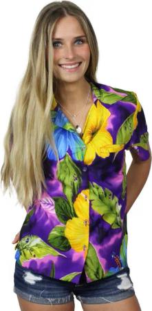 King Kameha Hawaiihemd Big Flower Funky