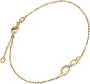 trendor Gliederarmband Unendlichkeit Gold 333/8K 19