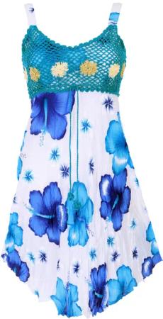 Guru-Shop Midikleid Boho Minikleid, Sommerkleid Hawaii,..