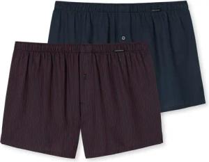 Schiesser Boxershorts (2-St) mit Eingriff, Knopf,