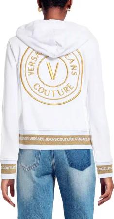 Versace Jeans Couture Kapuzensweatjacke V-Emblem Hooded
