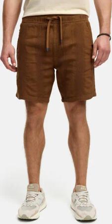 Indicode Chinoshorts INPop aus Leinen-Mix mit