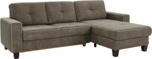 Places of Style Ecksofa "Varese L-Form", wahlweise mit Bettfunktion und Vorziehfunktion