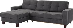 Places of Style Ecksofa "Varese L-Form", wahlweise mit Bettfunktion und Vorziehfunktion