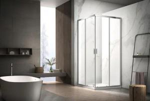 welltime Eckdusche "New Summer", Milchglas