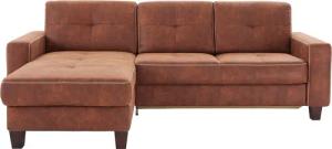 Places of Style Ecksofa "Varese L-Form", wahlweise mit Bettfunktion und Vorziehfunktion