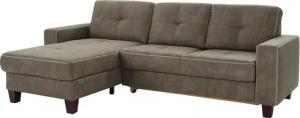 Places of Style Ecksofa "Varese L-Form", wahlweise mit Bettfunktion und Vorziehfunktion