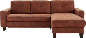 Places of Style Ecksofa "Varese L-Form", wahlweise mit Bettfunktion und Vorziehfunktion