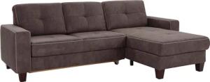 Places of Style Ecksofa "Varese L-Form", wahlweise mit Bettfunktion und Vorziehfunktion