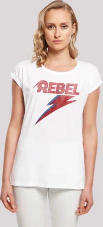 F4NT4STIC T-Shirt "David Bowie Distressed Rebel", Print