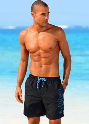 s.Oliver Badeshorts, mit trendigem Logoprint