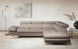 COTTA Ecksofa "Enterprise L-Form", mit Arm- & Kopfteilverstellung, wahlweise mit Bettfunktion