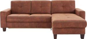 Places of Style Ecksofa "Varese L-Form", wahlweise mit Bettfunktion und Vorziehfunktion