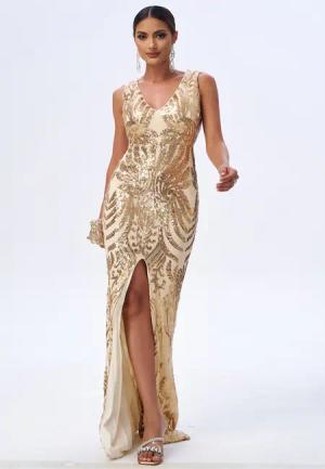 Moda Minx Jerseykleid ALEALI mit glitzernden