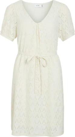 Vila Shirtkleid Stilvolles Dress mit Pünktchenmuster