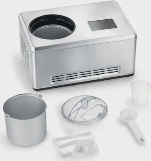 Severin Eismaschine "EZ 7405", 2 l, 180 W, 2l Kapazität, Aktivkühlung durch Kompressor, schnelle Zubereitung
