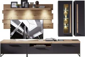 Innostyle Wohnwand "Loft Two, TOPSELLER", (5 St., TV-Wand), inkl. LED-Beleuchtung
