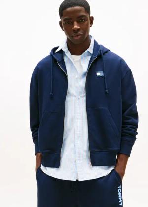 Tommy Jeans Kapuzensweatshirt "TJM CRP NEW CLASSICS ZIP THR", Mit Rundhalsausschnitt