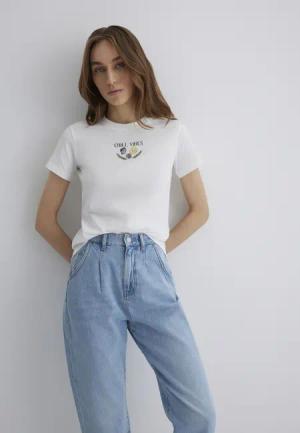Mavi T-Shirt "BEACH PRINTED T-SHIRT", Print T-Shirt