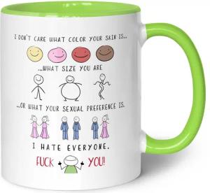 GRAVURZEILE Tasse bedruckt mit Spruch -