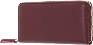 COCCINELLE Geldbörse Zip Around Wallet, aus echtem Rindsleder