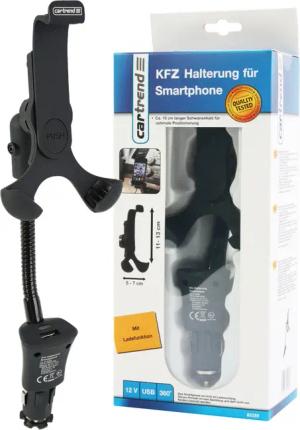 Cartrend Handy-Halterung KFZ-Halterung Ladegerät Smartphone MP3-Player,