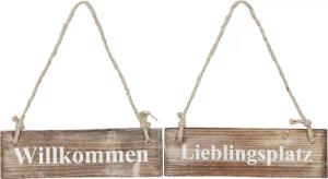 Levandeo® Wandbild, 2er Set Wandbilder Sprüche