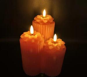Online-Fuchs LED-Kerze - 3 ineinander verschmolzene