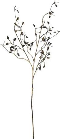 Kunstblume Dekozweig - schwarz/gold - ca.