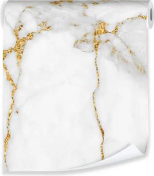 Wallarena Vliestapete Grau Gold Marmor Modern