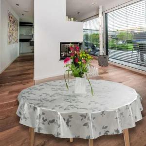 laro Tischdecke Wachstuch-Tischdecken Abwaschbar Geprägt Blätter