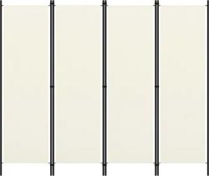furnicato Raumteiler 4-tlg. Weiß 200x180 cm