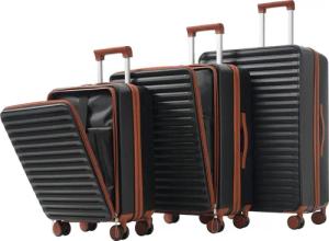 SeedWave Trolleyset 3er-Set Hartschalenkoffer TSA Reisekoffer