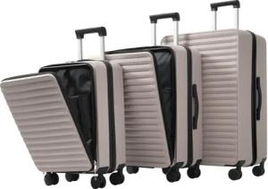 SeedWave Trolleyset 3er-Set Hartschalenkoffer TSA Reisekoffer
