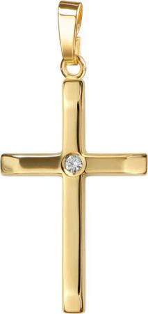 JEVELION Kettenanhänger Kreuz Anhänger 750 Gold