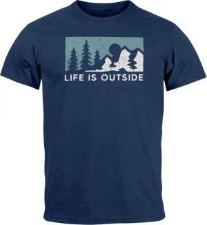 Neverless Print-Shirt Herren T-Shirt Outdoor Wandern