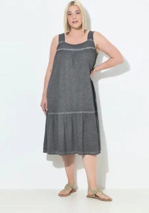 Ulla Popken Midikleid Jerseykleid cold dyed
