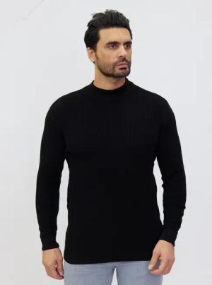 Denim Distriqt Strickpullover Stehkragen Pullover in