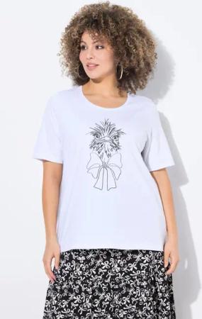 Ulla Popken T-Shirt T-Shirt Strauß Classic